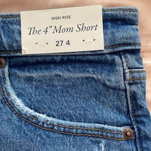 Abercrombie & Fitch  4” inch high rise the mom short New! Size 27